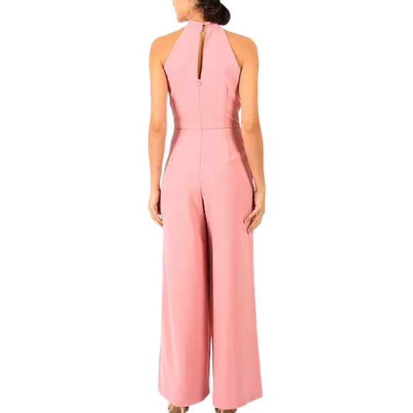 Julia Jordan Twist-Front Halter Rose Jumpsuit 6 - Picture 2 of 10